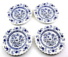 J & G Meakin England Blue Nordic Dessert Plates Lot of ( 4 ) approx 6.25