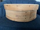 New ListingVintage 1971 Wisconsin Nailed Wooden Cheese Wheel Box W/ Lid 15