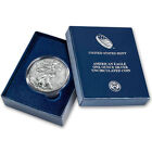 1 oz Burnished American Silver Eagle Coin (Random Year, Box, CoA)