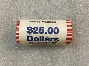 2007 James Madison US Presidential Dollar Coin Sealed Roll $25 NF String Son