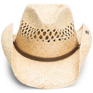 STETSON Men's Bridger Western Casual Breathable Unlined Cowboy Straw Hat, Sizes