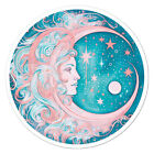 Moon Stars Planet, Vinyl Decal Sticker, Indoor Outdoor, 3 Sizes, #9707