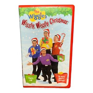 The Wiggles Wiggly Wiggly Christmas (VHS)  2000 Kids Very Merry Songs Holiday📼