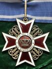 ROMANIA Order of the CROWN of Romania  COMMANDER degree Silver Inst. 14.3. 1881