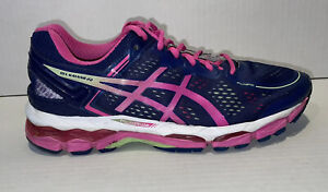 Asics Gel-Kayano 22 Women's Sz 10 Running Shoes Size T597N Blue Pink