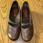MERRELL Spire Emme Brown Leather Mary Jane Q-Form 2 Wedges Perform Womens Size 8