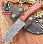 New ListingHand Forged Knife USA Skinner Knife Rain Drop Damascus Corain Hunting Unique