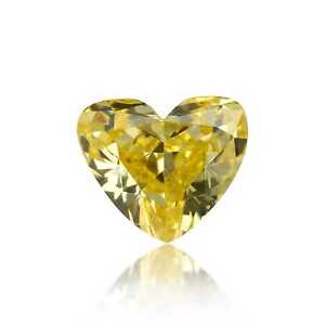 0.25 Carat Loose Yellow Diamond Heart VS1 GIA Certified Jewelry Gift Rare Fancy