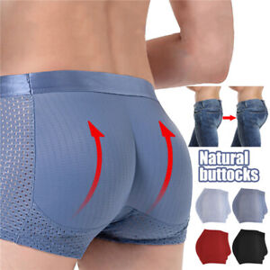 Mens Padded Briefs Butt Lifter Enhancer Hip Sexy Underwear Body Shaper Short~
