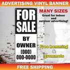 FOR SALE BY OWNER Advertising Banner Vinyl Mesh Sign rental space custom phone