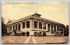 Baltimore Maryland~Druid Hill Park Mansion House~1914 Postcard