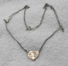 Tiffany & Co. Return To Gold Heart Double Chain Necklace Rubedo Metal Silver 925