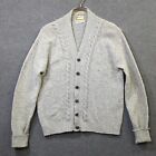 Vtg Brentwood Cardigan Sweater Mens Large Wool Cheviot Button Grunge Androgynous