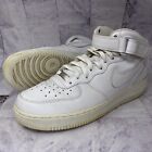 Nike Air Force 1 Mid Men's Basketball Shoes Size 11 M Triple White 315123-111
