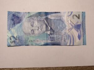 Barbados Paper Money Currency - 2022 2 Dollars - Nice Circulated