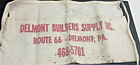 DELMONT BUILDERS SUPPLY CO VINTAGE CARPENTER'S ADVERTISING NAIL APRON  PA
