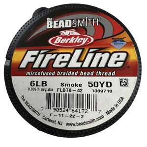 Berkley 6lb Beadsmith Fireline Smoke 50 Yards Beading Thread