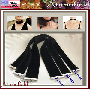 Choker Necklace Black Velvet Classic Women Dress Jewelry Chain Collar  US sell