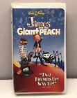 Disney’s James and the Giant Peach VHS 1996 Video Tape Tim Burton Animated Film