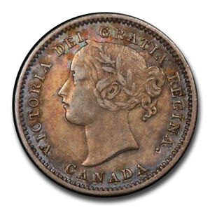 1870 Canada Silver 10 Cents Victoria XF-45 PCGS