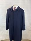 FALL/WINTER Burberry Men's Navy Blue Wool Trench Coat SIZE L (ESTIMATE) $2,895