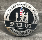 The United States Of America 9-11-01 Remember Lapel Hat Jacket Vest Backpack Pin