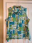 Women's Investments Polyester/Spandex Sleeveless Top Size 2X