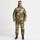Airsoft Outdoor Men Tactical Windproof Waterproof Military Camo Warm Hooded Suit