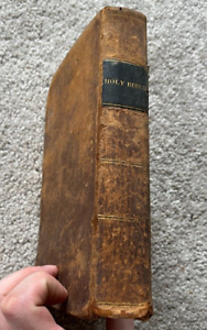 1831 Holy Bible - Waitt and Dow - Old and New Testaments - Boston - LEATHER