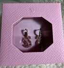 Swarovski Pink Rose Gold-Tone Plated Iconic Swan Drop Earrings