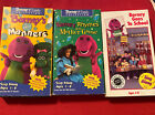 New ListingBarney VHS Lot Of 3 Rhymes W Mother Goose Best of Manners Barney Goes To School