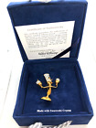 Disney Limited Edition Lumiere Brooch by Swarovski Never Used - Original Box