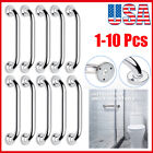 Stainless Steel Grab Bar Bathroom Safety Handicap Shower Tub Handle Support LOT