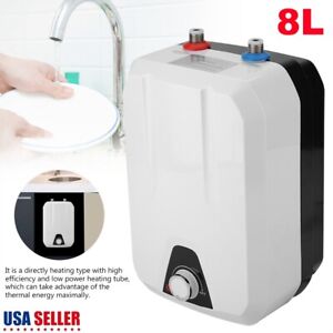 1500W 8L  Hot Water Heater Electric Tankless On Demand House Shower Sink