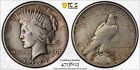 1921 High Relief Peace Dollar PCGS AU50 With Gold Shield And NFC Security