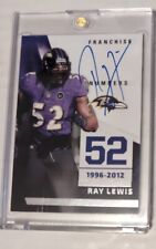2022 Certified Franchise Numbers Ray Lewis Auto On-Card Baltimore Ravens HOF LB