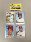 Lot of 5 Vintage Phillies Baseball Cards 1966 Topps
