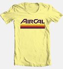Air Cal Vintage Logo T-Shirt - Retro Aviation Nostalgia Cotton Graphic Tee