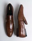 Zilli $5,850 New Brown Full Alligator Leather Slip On Loafers Shoes 11 (10 UK)