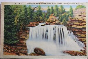 West Virginia WV Blackwater Falls Waterfalls Postcard Old Vintage Card View Post