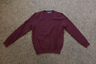 ~ SAMPLE ~ Polo Ralph Lauren Men's Pima Cotton V-NECK Sweater MEDIUM - Burgundy