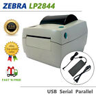 Zebra UPS LP2844 Direct Thermal Barcode Printer USB Serial Parallel