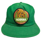 Vintage Kodiak Racing Smokeless Tobacco Bear Patch Hat Trucker Snapback USA