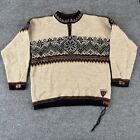 DALE of NORWAY size Large Sweater WOOL 1998 Olympics COLLAR WEAR