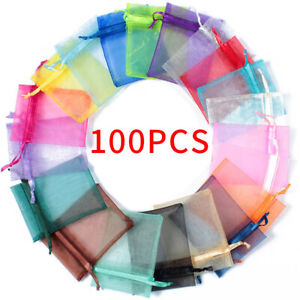 Wholesale Organza Gift Bags Jewelry Pouches Wedding Favour Party Candy Packing