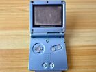 Nintendo Gameboy Advance SP AGS001 Pearl Blue Handheld System Console Low Sounds