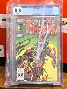 Thor #340 CGC 8.5 VF+ Beta Ray Bill Appearance WHITE PAGES (1984)