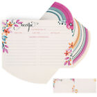 60 Pack Colorful Double Sided Kitchen Recipe Cards Record Share Recipes, 4x6