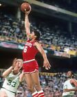 Philadelphia 76ers JULIUS ERVING dunking on Larry Bird Glossy 8x10 Photo Dr J