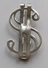 Money Sign Money Clip Sterling Silver 1 3/4